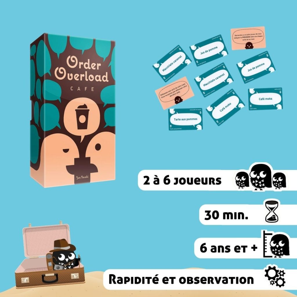 order overload café pour les vacances