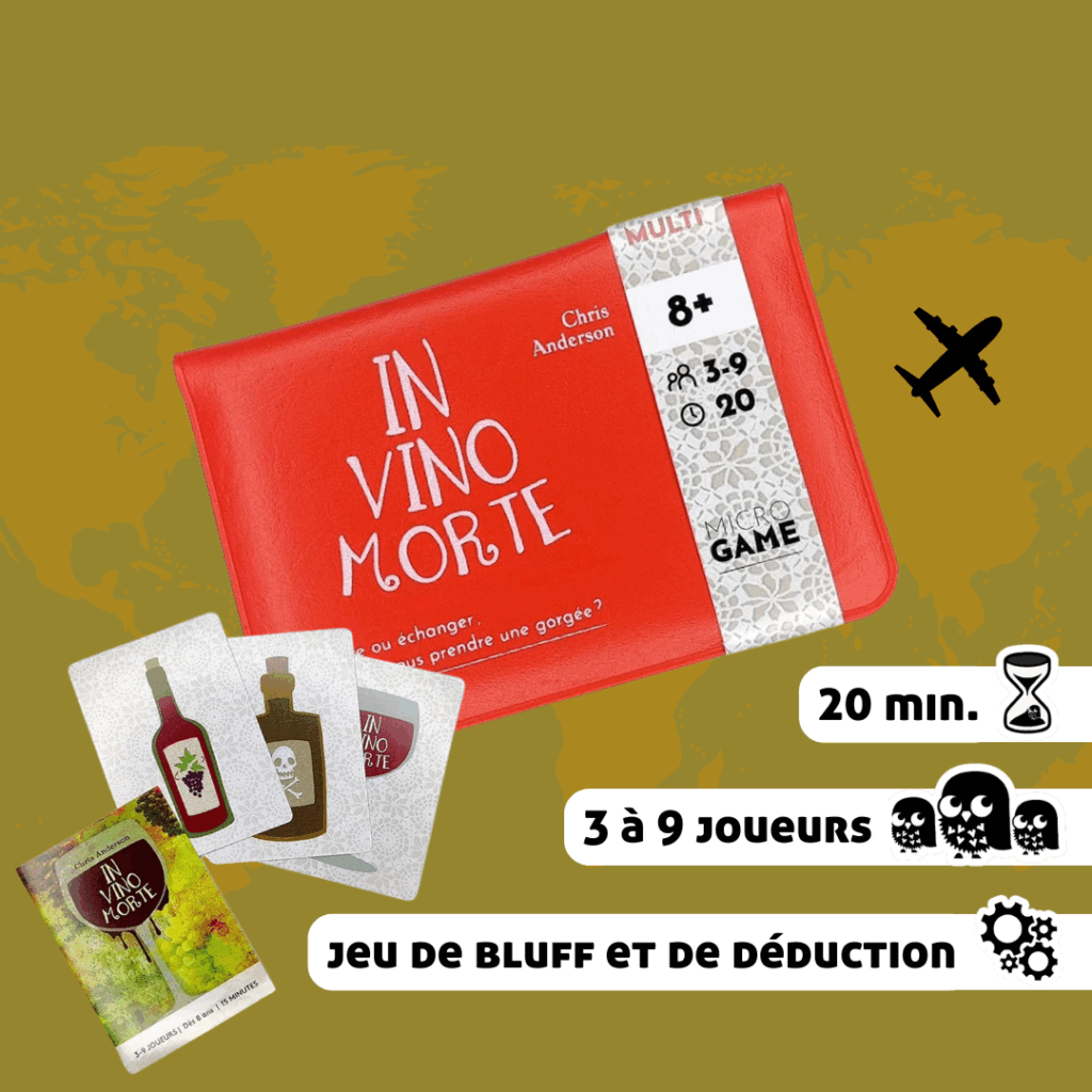 In Vino Morte - Jeu de société à emporter en voyage